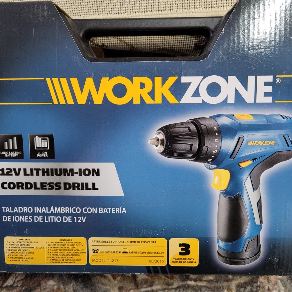 WORKZONE 12V CORDLESS DRILL DRIVER/BRAND NEW IN BOX